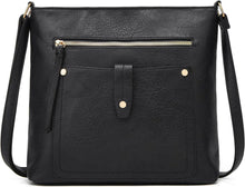 Umhängetasche mit verstellbarem Riemen, mehrere Taschen, weiches
