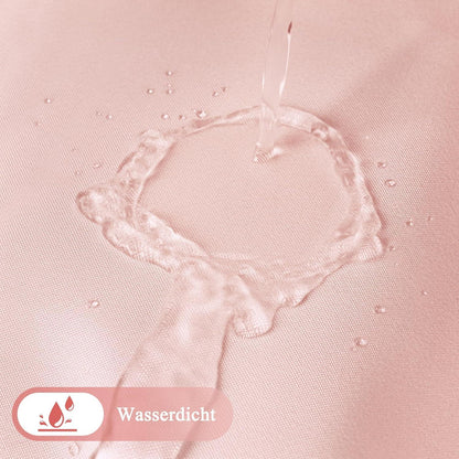 Duschvorhang Textil Rosa 180x200cm Wasserdicht Waschbar Antischimmel