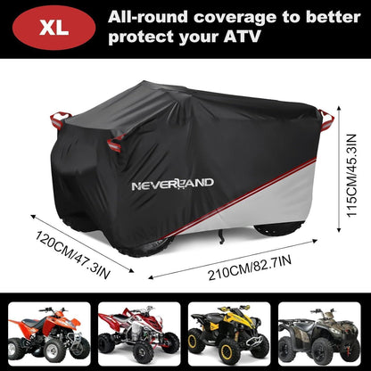 ATV Abdeckplane Wasserdicht, Schnee- & Staubschutz XL