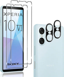 QULLOO Panzerglas Sony Xperia 10 VI Schutzfolie + Kameraschutz 4er Set