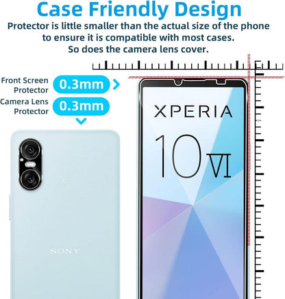 Sony Xperia 10 VI Panzerglas + Kameraschutz (2+2) 0.33mm Displayschutz