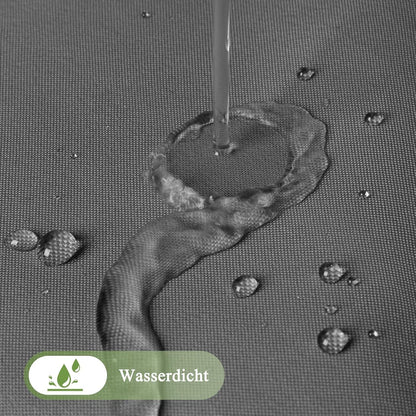 Duschvorhang Textil Grau Wasserdicht Waschbar 120x200cm mit
