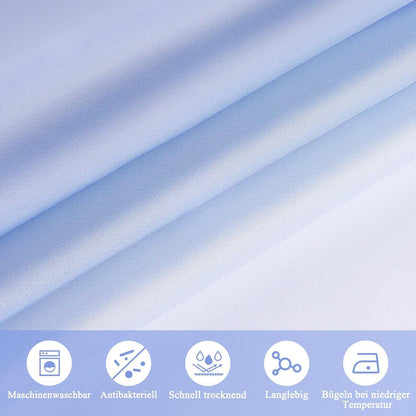 Textiler Duschvorhang Blau 180x180cm Wasserdicht Waschbar mit