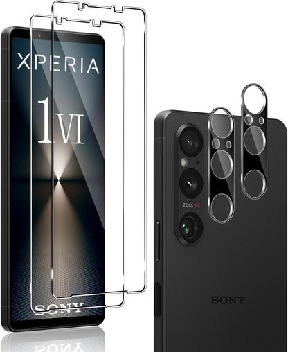 Panzerfolie Sony Xperia 1 VI 2x Screen + Kameraschutz 9H