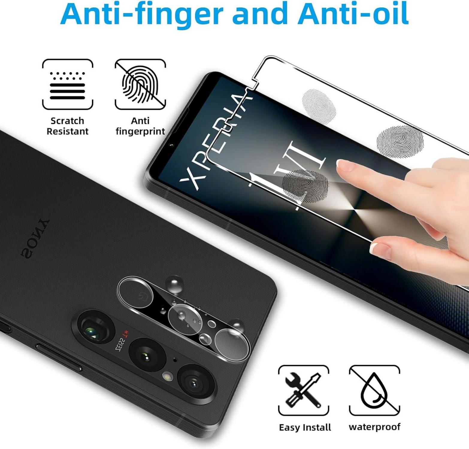 Sony Xperia 1 VI Panzerglas + Kameraschutz (2+2) 0.33mm