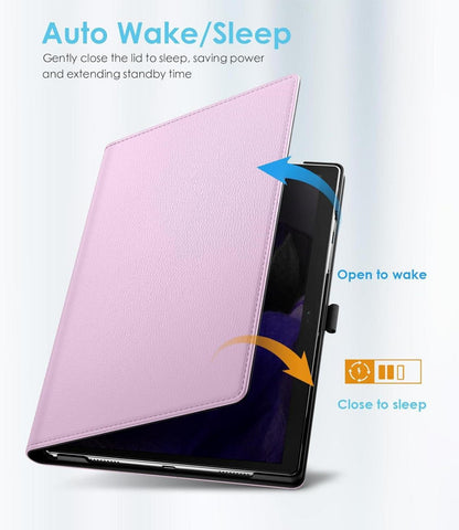 Samsung Galaxy Tab A9+ Drehbare Hülle 11 Zoll 2023 Hell Lila