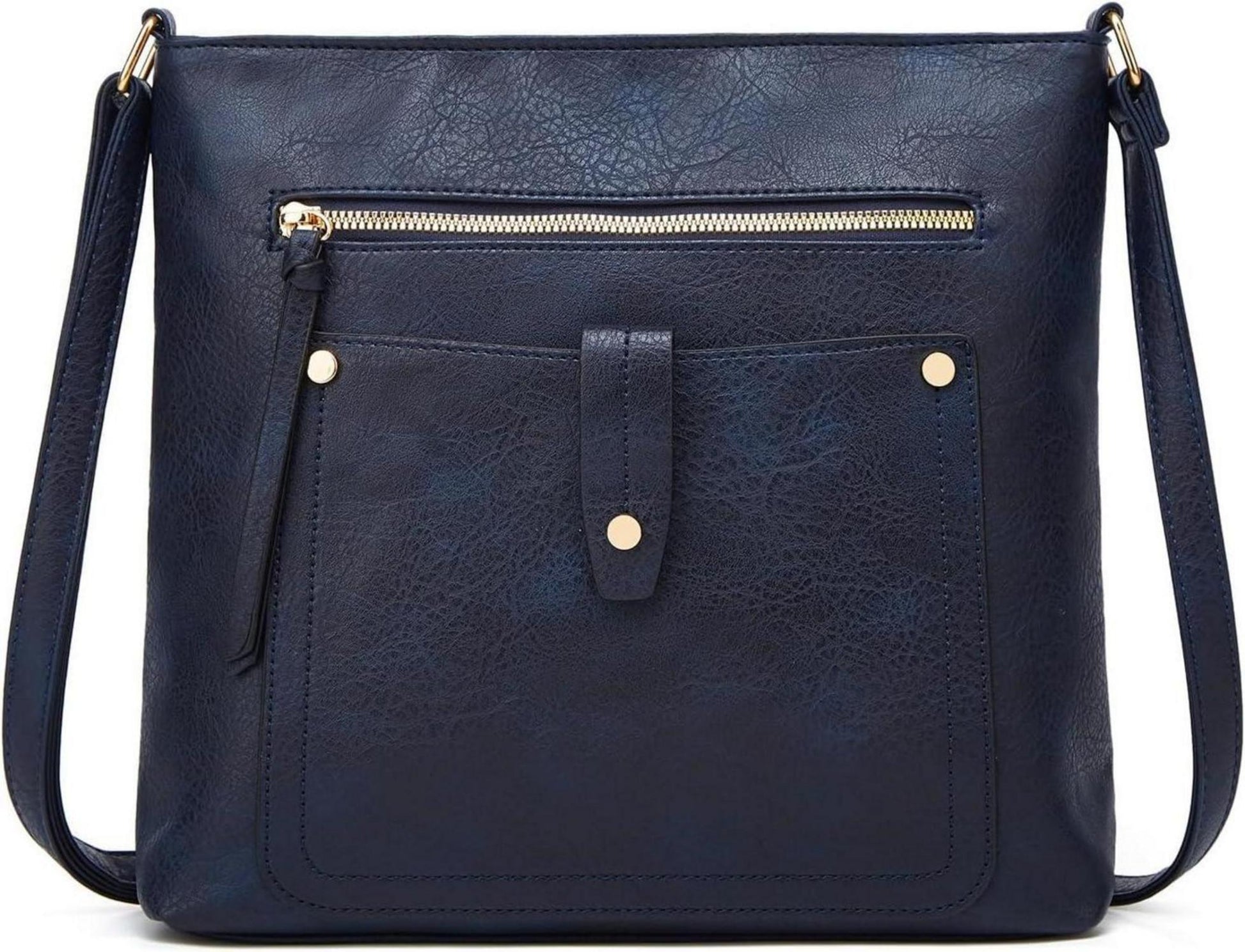 Damen Umhängetasche PU-Leder Crossbody-Tasche verstellbarer Riemen