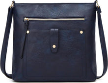 Damen Umhängetasche PU-Leder Crossbody-Tasche verstellbarer Riemen