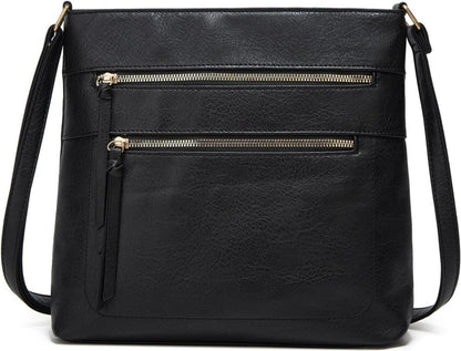 Umhängetasche aus weichem PU-Leder für Damen, Crossbody-Tasche mit