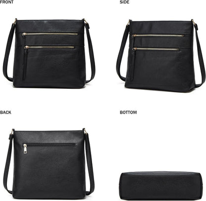 dobsechs Umhängetasche aus PU-Leder für Damen, Crossbody-Tasche, verstellbarer Riemen