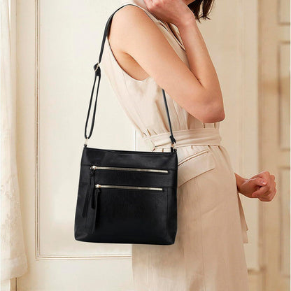 Umhängetasche Damen PU-Leder Crossbody Tasche verstellbarer Riemen