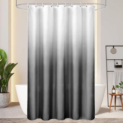 Textil Duschvorhang 150x200cm Grau Wasserdicht Waschbar mit