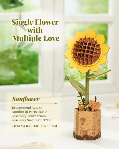 Rolife 3D Puzzle Blumenstrauß Kit Holzmodell Erwachsene