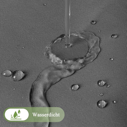Textil Duschvorhang Grau 240x200cm Wasserdicht Farbverlauf