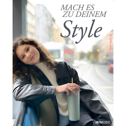 Thermobecher mit Strohhalm 700ml doppelwandig isoliert