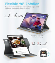 Drehbare Hülle für Samsung Galaxy Tab A9 Plus 11 Zoll 2023 - Aprikose