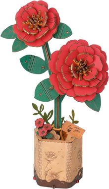 3D Puzzle Blumenstrauß Holz Handwerk Modell Kit Erwachsene Blumen