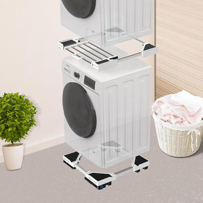 Waschmaschinen Untergestell mit Rollen & Bremse (7cm)