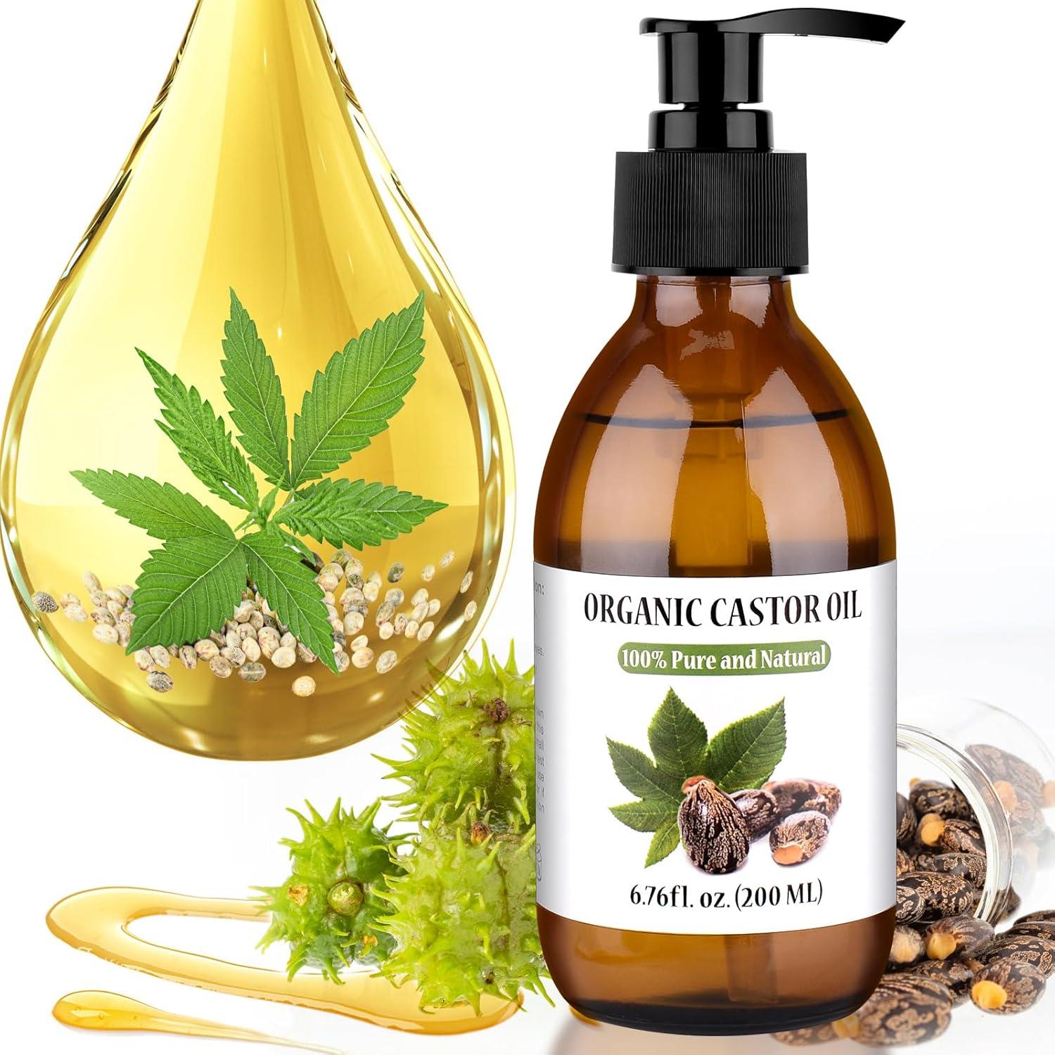 Organic Castor Oil for Lashes, Brows, Nails | Hair Growth Support