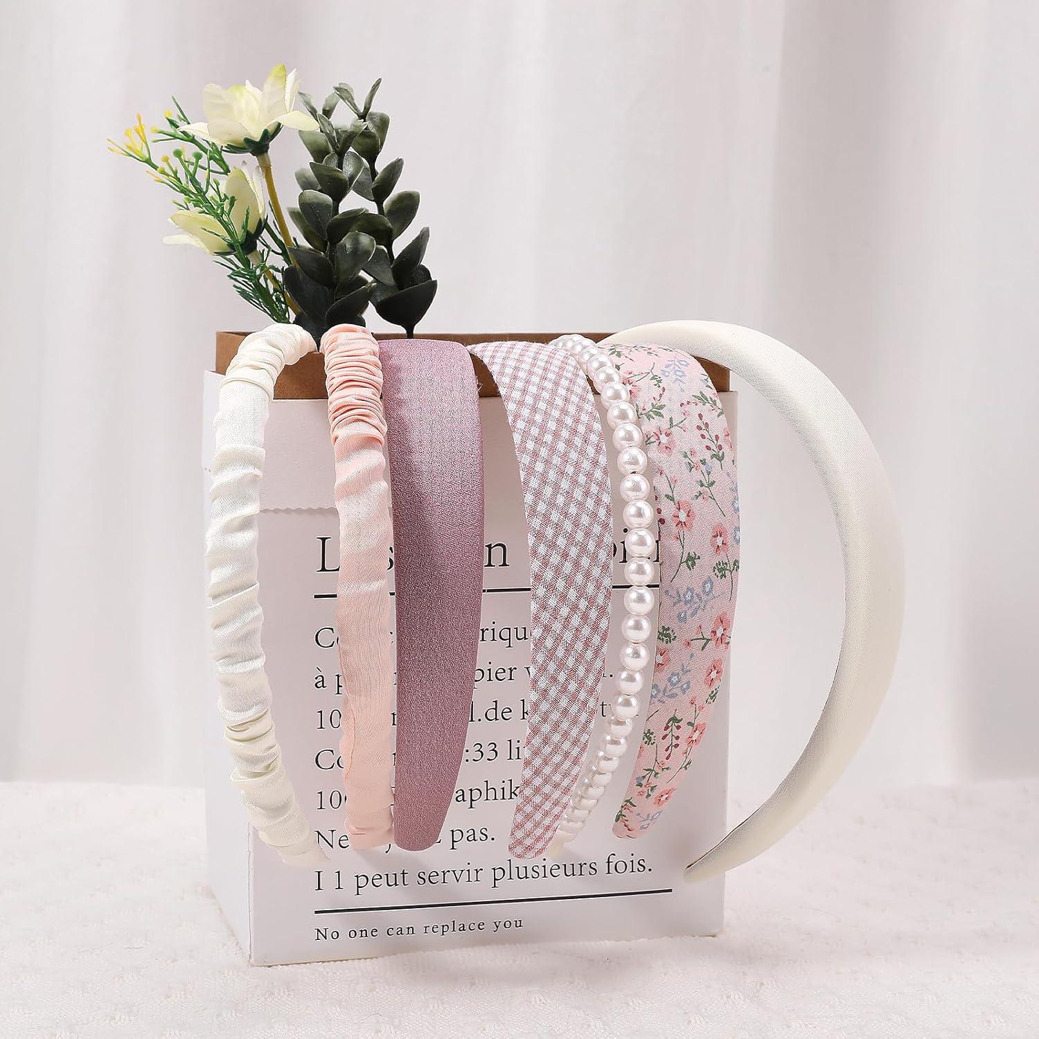 Modische 7-teilige Mädchen-Stirnbänder mit Glitzer für Damen