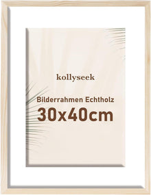 Bilderrahmen Echtholz 30x40cm Acrylglas Kieferholz Fotorahmen Wood