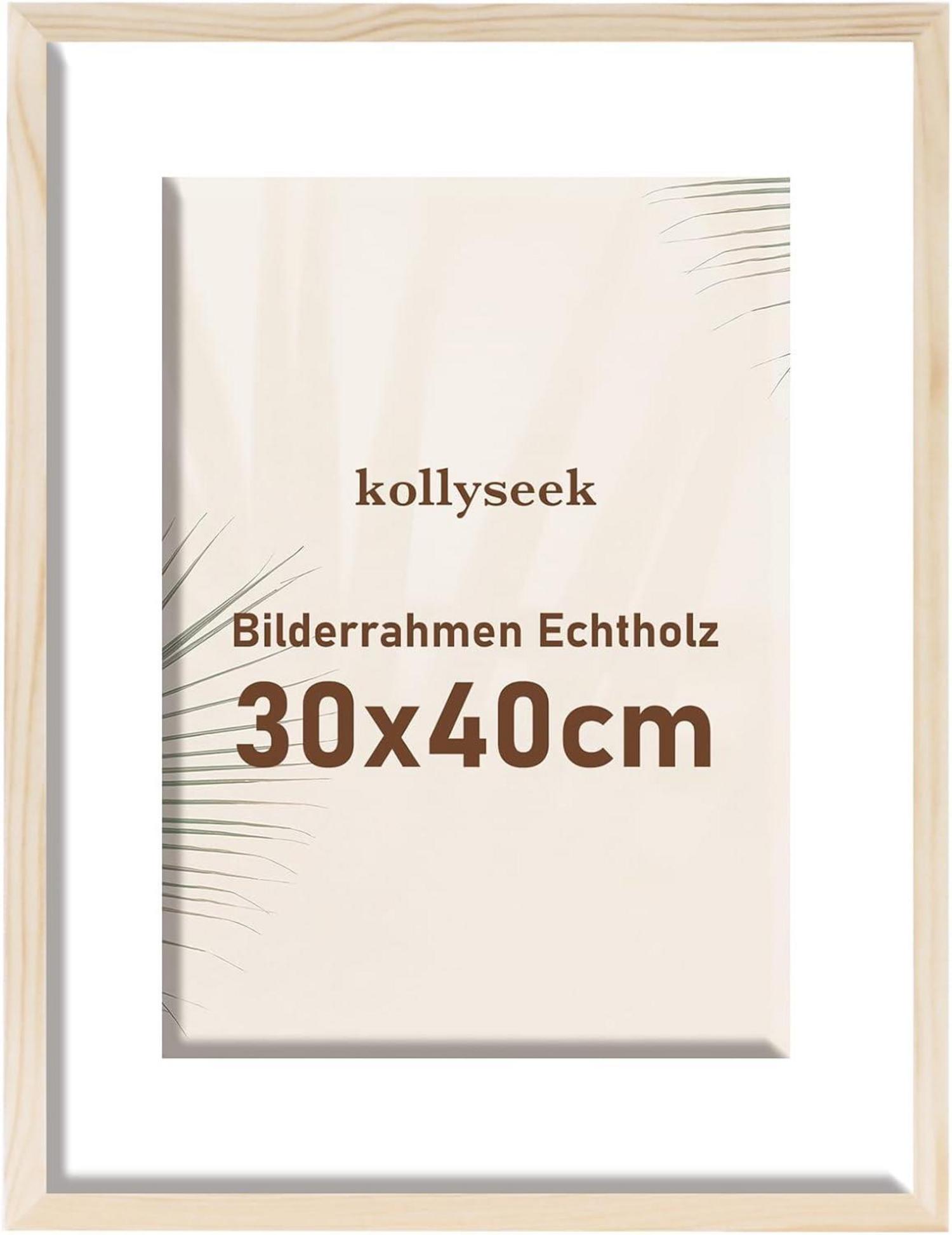 Bilderrahmen Echtholz 30x40cm Acrylglas Kieferholz Fotorahmen Wood