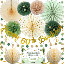 Party Deko 60. Geburtstag Frauen Wiederverwendbar Premium- Happy