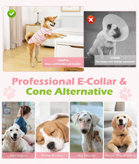 VavoPaw Hund Erholungsanzug Anti-Lecken Genesungsanzug S Rosa
