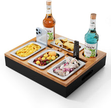 Couchbar Sofa Organizer mit Snackschalen und Lagerplätze