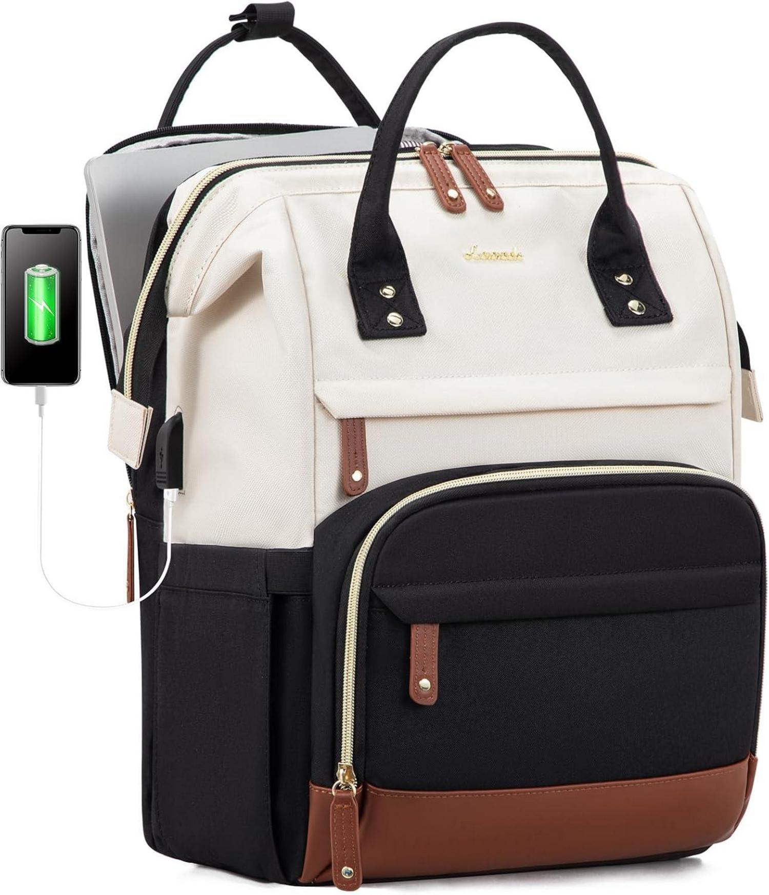 Rucksack Damen Laptop 17.3 Zoll Schulrucksack Mädchen Wasserdicht