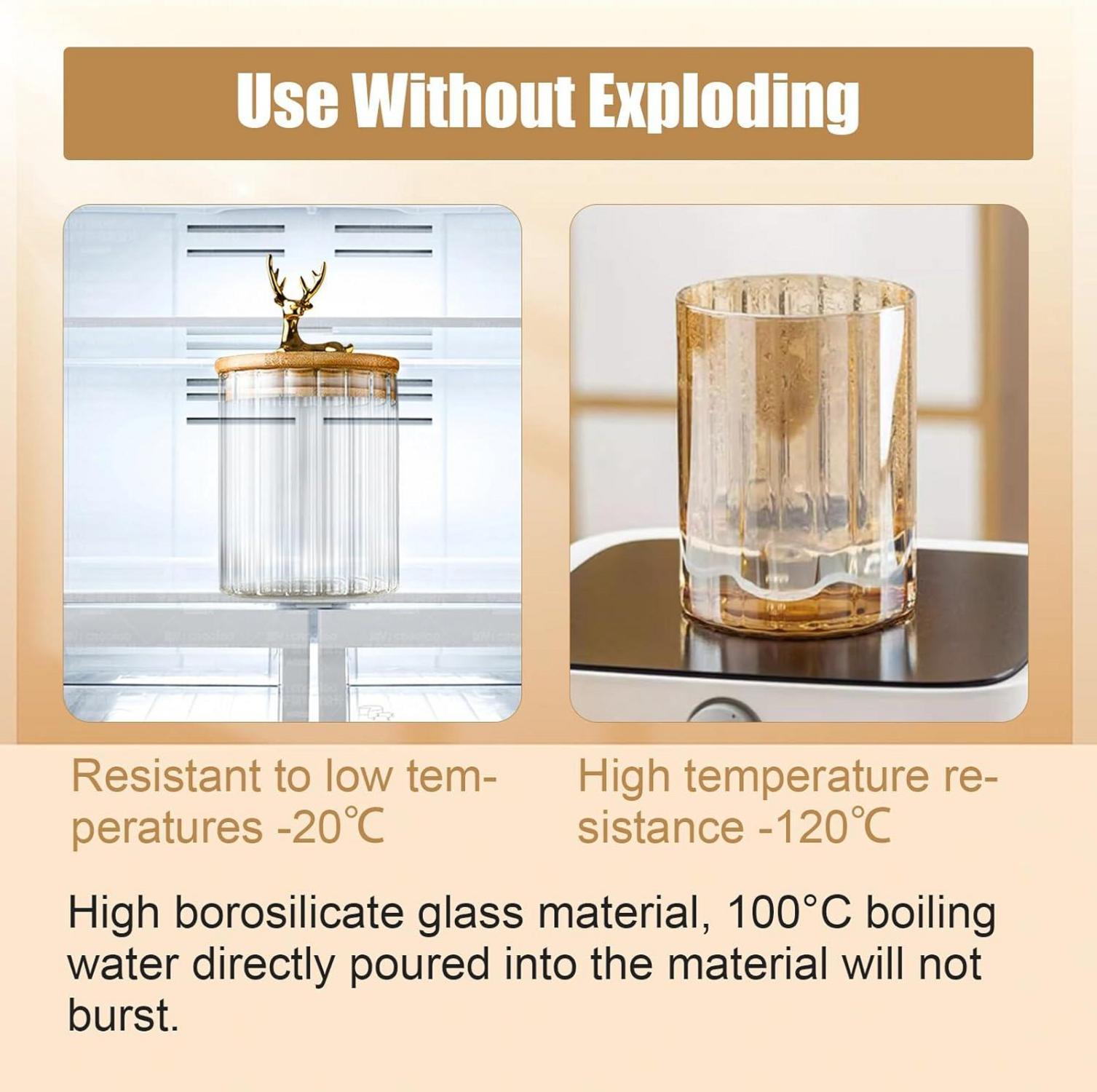 Vorratsgläser mit Deckel 4.6L 5er Set Küchengläser Spaghetti Müslispender