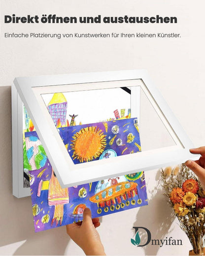 Kinder Bilderrahmen a4 Kunstfotorahmen Befüllbarer Klapprahmen