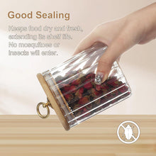 Glasbehälter Set mit Holzdeckel 5er - Luftdichtes