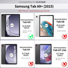 Samsung Galaxy Tab A9 Plus Hülle - Dünn Folio Ständer Tablet