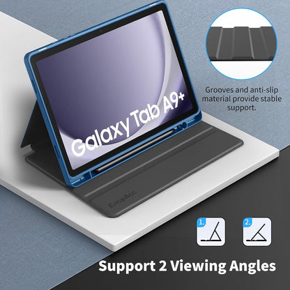Samsung Galaxy Tab A9 Plus 11 Zoll Hülle Dünn Folio Ständer - Meerblau