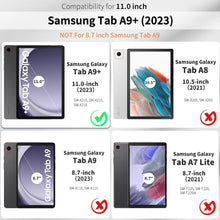 Samsung Galaxy Tab A9 Plus 11 Zoll 2023 Hülle Schwarz
