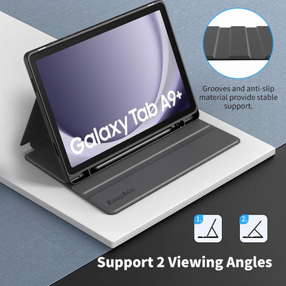 Schwarze Tablet Schutzhülle mit Multi-Winkel Ständer für Samsung