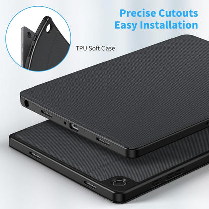 Hülle Book Cover Samsung Galaxy Tab A9 Plus A9+ 11 Zoll 2023 Schwarz