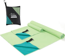 Mikrofaser Handtuch Set Sporthandtuch Reise Outdoor Strand 2 Stück