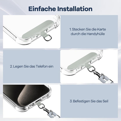 Handykette Universal für alle Smartphones mit 2 Stück Universelles Pad