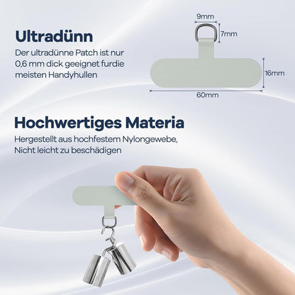 Caslord Handykette Universal für alle Smartphones mit 2 Universelles Pad -Grey Grau