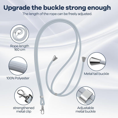 Handykette Universal für alle Smartphones mit 2 Stück Universelles Pad -Grey