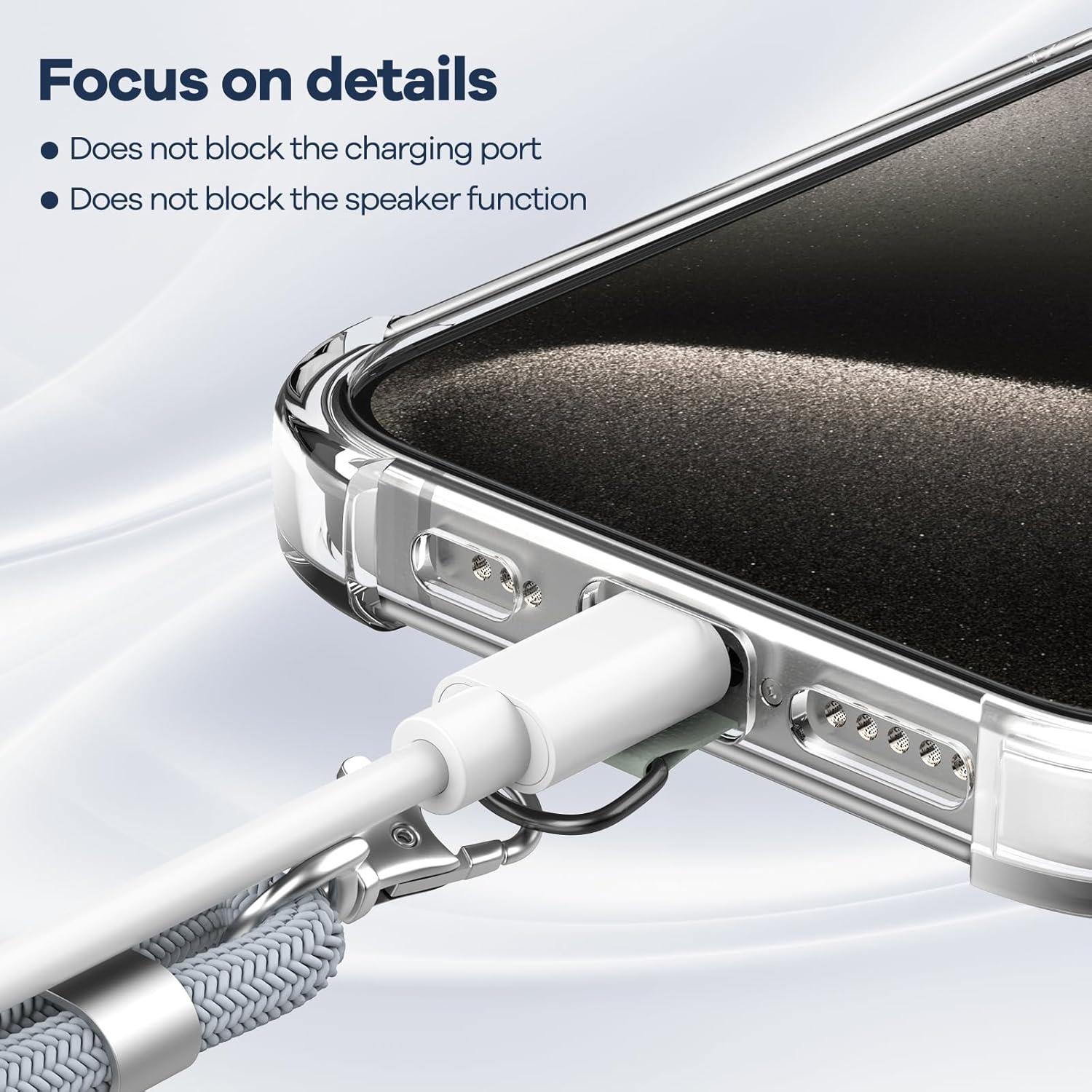 Handykette Universal für alle Smartphones mit 2 Stück Universelles Pad -Grey