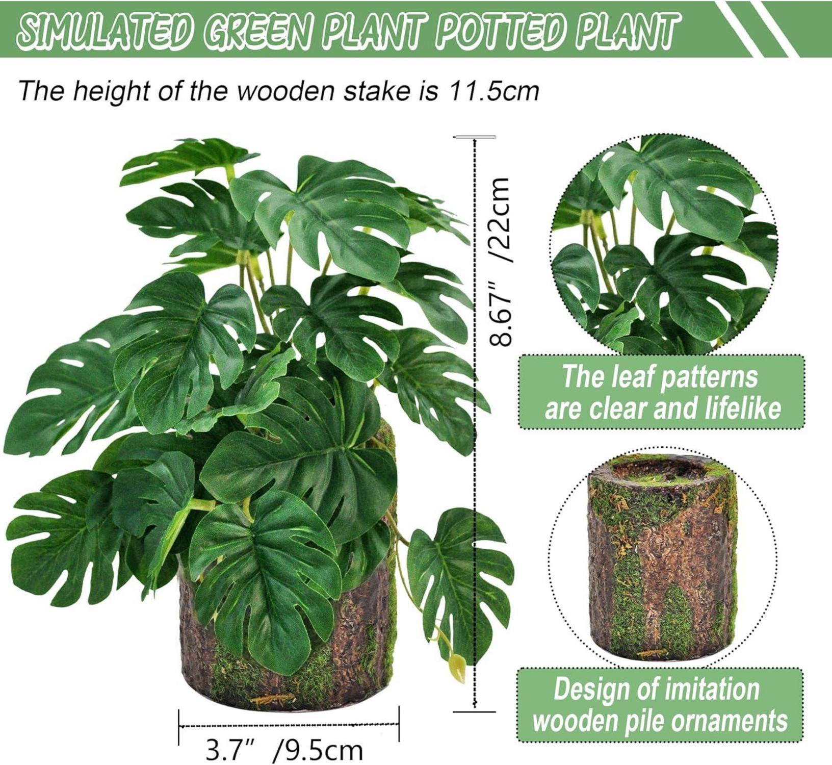 Künstliche Pflanze Monstera 22cm mit Topf - Deko