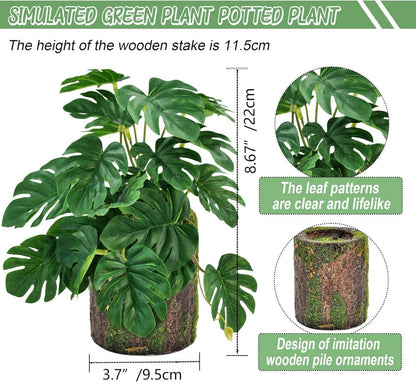 Künstliche Pflanze Monstera 22cm mit Topf - Deko