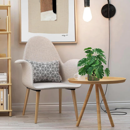 Künstliche Monstera Pflanze im Holztopf 22cm - Realistische Kunstpflanze für Badezimmer und Küche