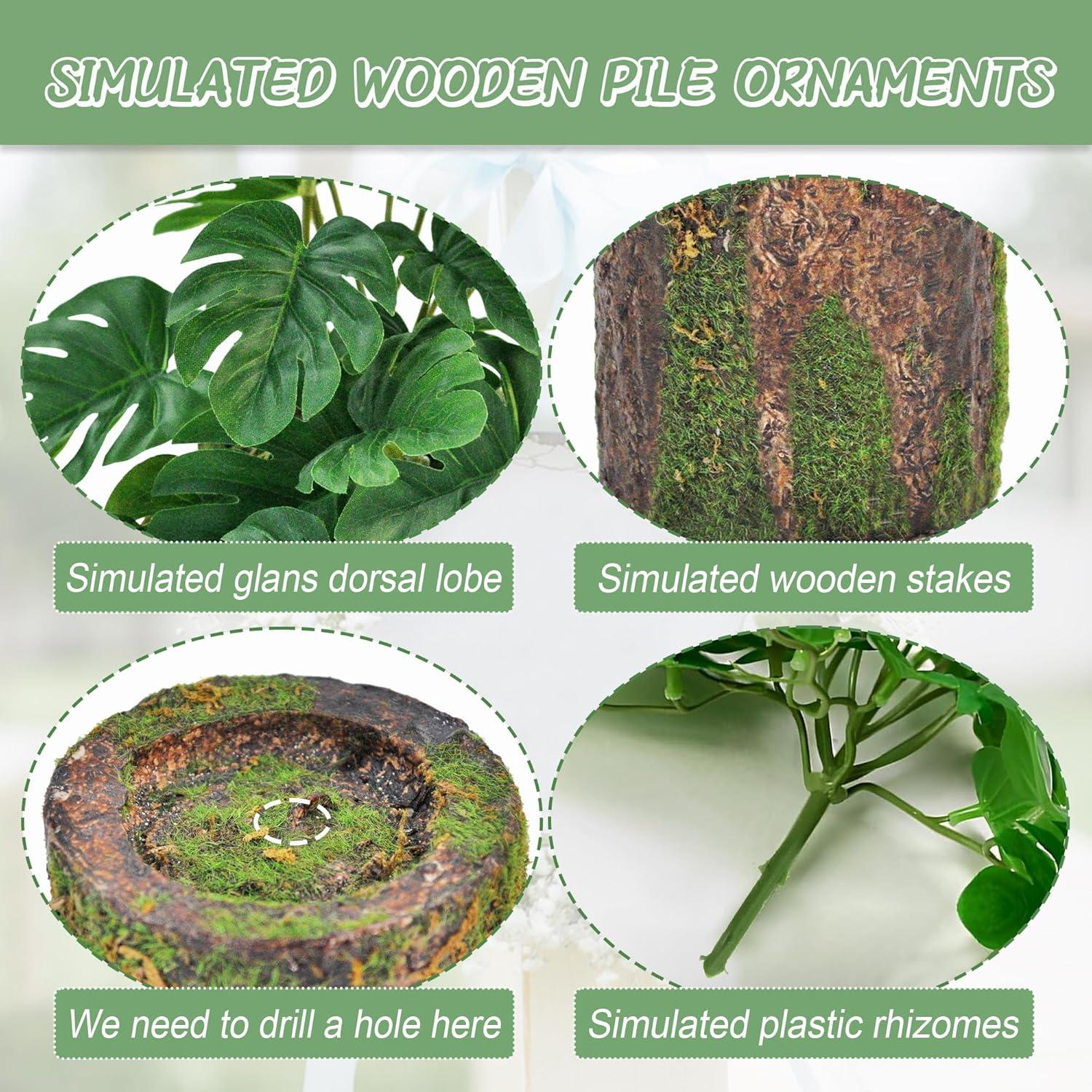 Künstliche Monstera Pflanze im Topf 22cm Deko Grünpflanze