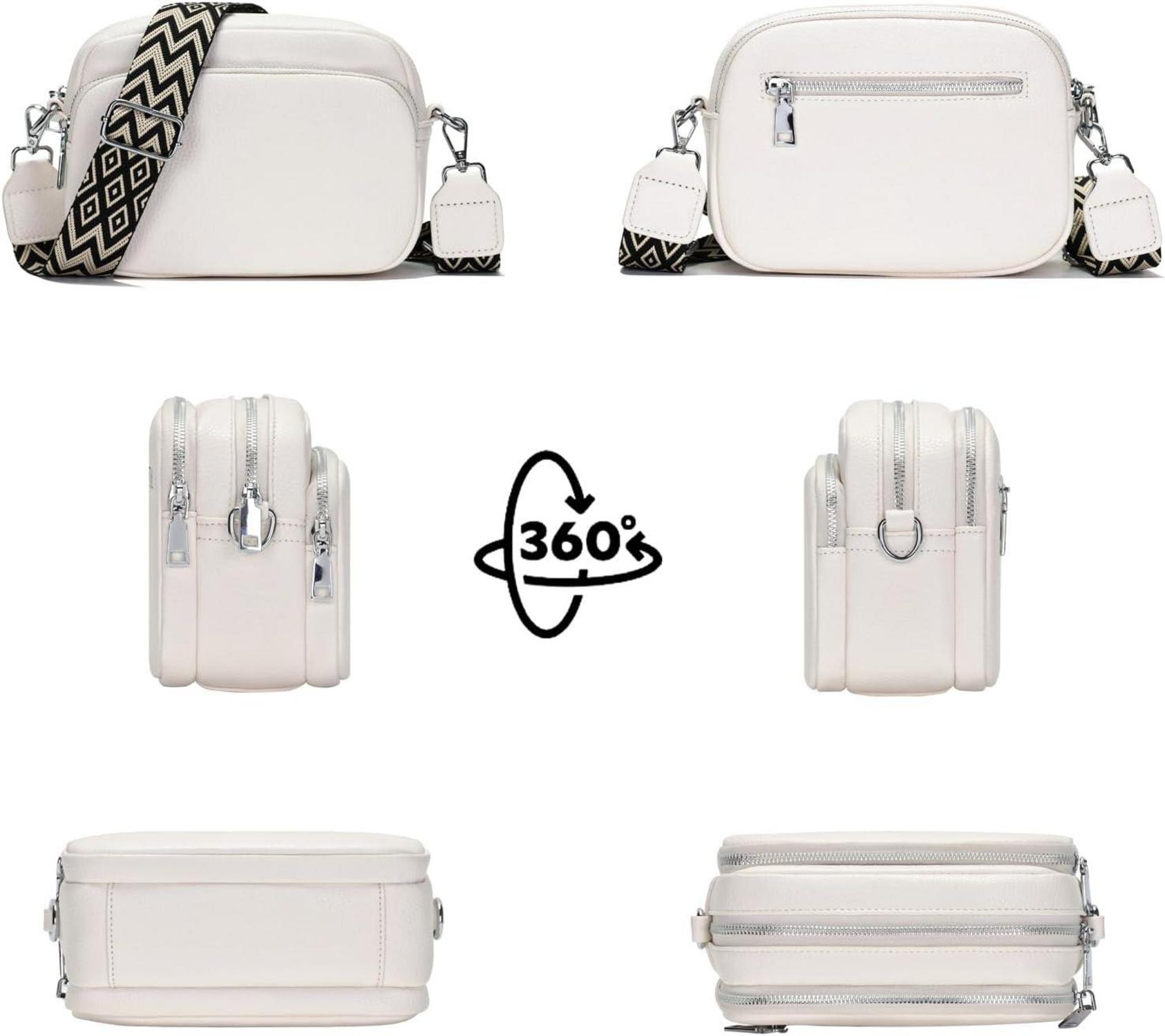 Kleine Umhängetasche Damen Crossbody Bag Vegan Leder Handtasche
