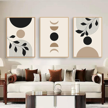 Trayosin Moderne Poster Set 3 Stück Abstrakt Kunstdruck in