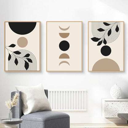 Abstrakte Moderne Poster Set 3 Stück Wandbilder Wohnzimmer